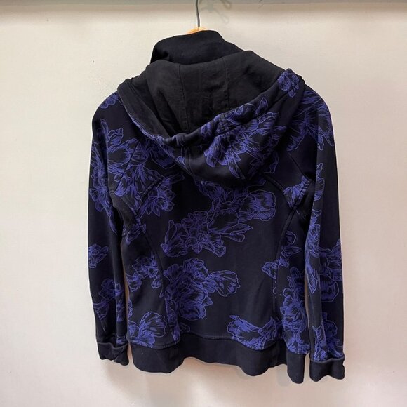 Athleta Triumph Hoodie Astial Bloom Black - Size Small - Picture 4 of 5